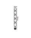 BOMBILLA LED VINTAGE AMBAR  T30 – 30cm - E27 – 7W - 2400K